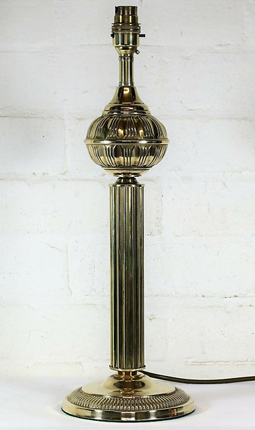 Vintage French Brass Lamp