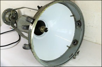 Restoring A Vintage Industrial Ceiling Light.