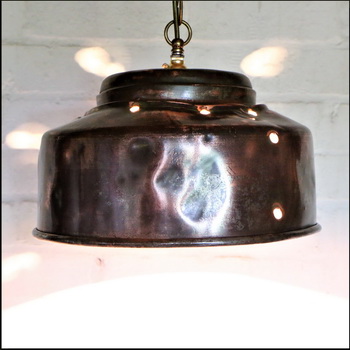 Upcycling A Copper Ceiling Light Shade