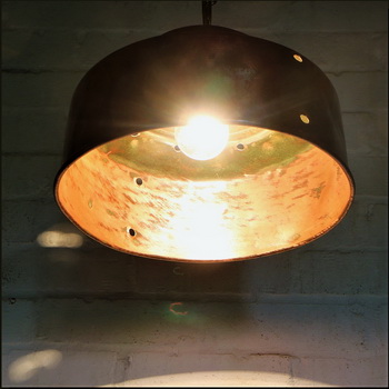 Copper ceiling light