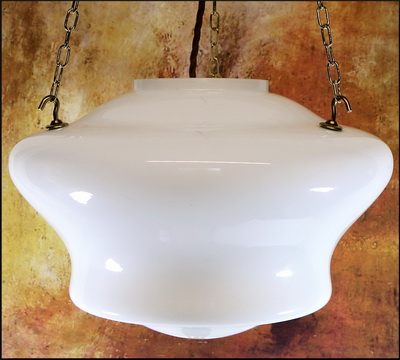 Antique Milk Glass Ceiling Light