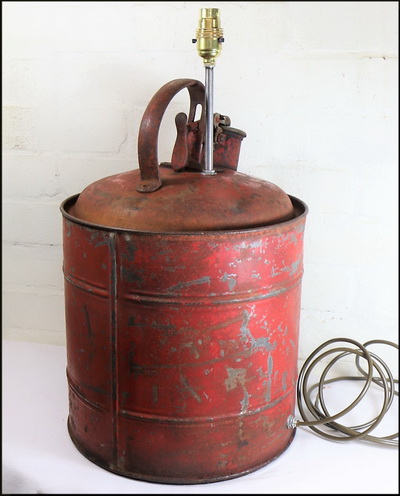 Vintage Petrol can Table Lamp