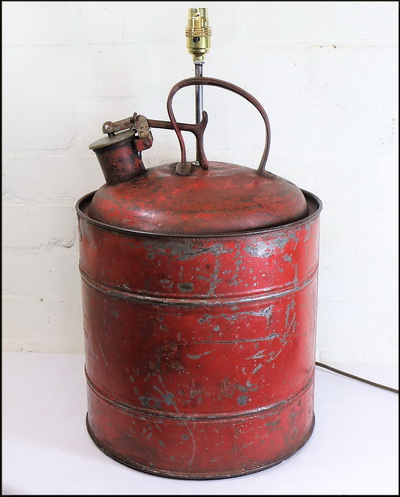 Vintage Petrol can Table Lamp