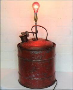 Vintage Petrol Can Lamp