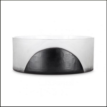 Tom Dixon Carved Bowl Black Angle