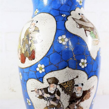 Japanese Table Lamps. Upcycling an unloved Antique Satsuma Ceramic Vase