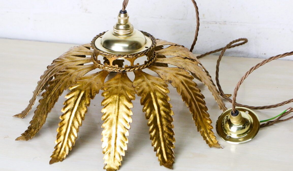 Restoring Antique Toleware Chandelier Lighting